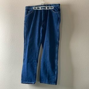 Like new Mens Wrangler Relaxed Fit Indigo Jeans 40 x 30